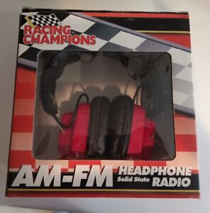 2000 Racing Champions AM-FM Headphone Solid State Radio 