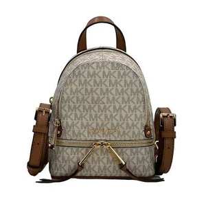Michael Kors Women's Rhea Mini White Vanilla Backpack - Picture 1 of 4