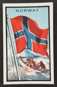 Mini tarjeta vintage 1963 Noruega Topps Flags Midgee #66 (bastante nítida) - Imagen 1 de 2