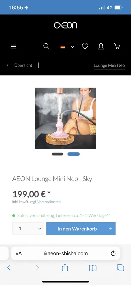 shisha set Von Aeon Np 199€ - Bild 1 von 1
