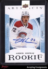 2022-23 Artifacts Rookie Autographs Silver #XIII Arber Xhekaj RC AUTO CANADIENS