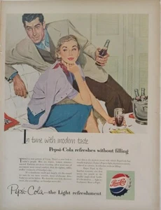 1953 vintage Pepsi cola print ad. Post World War II. - Picture 1 of 1