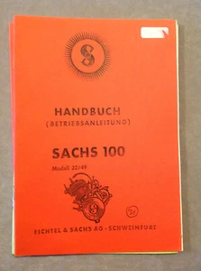 Handbuch Sachs100  Modell 32/49  Motor DKW Zweirad Union Hercules 1949 - Imagen 1 de 1