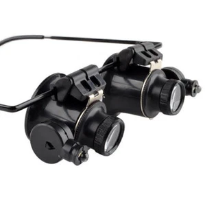 20x Magnifying Eye Magnifier Glasses Loupe Lens Jeweler Watch Repair w/LED Light - Picture 1 of 9