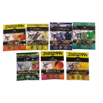 King Palm | 14 Flavoured Filter Tip Bundle | 7 Flavours | Squeeze and Pop