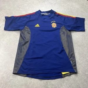 Vintage Adidas 2002-2004 Spanisch Spanien marineblau Fußballtrikot beschriftet XL - Bild 1 von 9