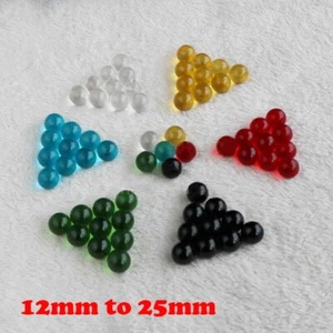 Glass Beads Marbles 12mm to 25mm Decorative Sphere Colorful Glass Balls - Picture 1 of 42
