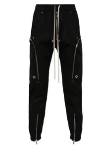 Rick Owens Bauhaus Cargo Drawstring Black Pants in Men’s Size EU 50 US 40 M - Picture 1 of 7