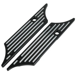 Black Hard Saddlebag Latch Cover Face Fit For Harley Electra Street Glide 93-13 - Picture 1 of 6
