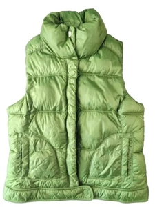 Old Navy Puffer Vest Girls Size Medium Green Fleece Lining Read Description! - Picture 1 of 6