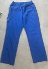 Dickies 5 Pocket  Scrub Pants Royal Blue Comfort Waist Style Dk005 Size M