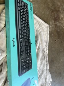 Brand New!~Logitech Fullsize Optical Keyboard and Mouse~Black - Afbeelding 1 van 1