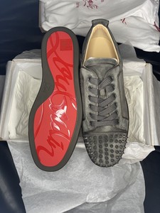 white red bottom shoes