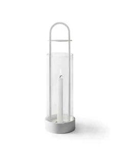 Lotus Hurricane Lantern White 1998 Design House Stockholm Kristina Stark NEW - Picture 1 of 19
