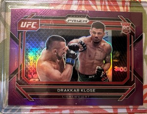 2023 PRIZM UFC PURPLE /149 ROOKIE 100 Drakkar Klose - Lightweight