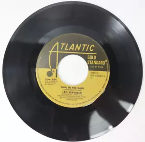 Disco de vinilo Led Zepplin Hot Dog / Fool In The Rain Atlantic 45 rpm Canadá EX/NM - Imagen 1 de 7