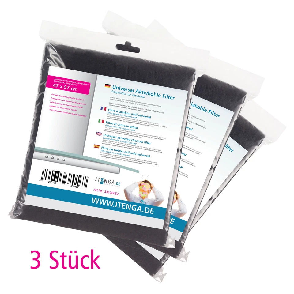 itenga Universal Aktivkohlefilter für Dunstabzugshauben (33100052)