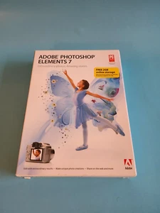 VINTAGE  Photoshop Elements 7 Windows XP Vista PC w/ Serial # - Picture 1 of 4