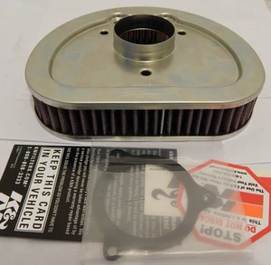 Filtro de aire Harley 2008-2013 doble cámara 96 FL Touring K&N nuevo - Imagen 1 de 2