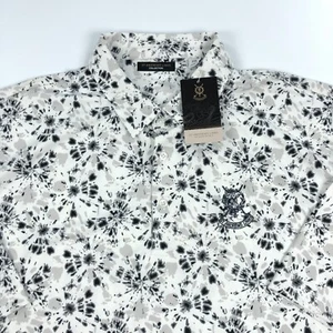 St Andrews Links Polo Shirt Men XXL Golf Performance Tie Dye Bamboo NEW - Picture 1 of 12