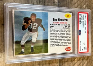 1962 Post Cereal # 64 Jim Houston RC / PSA 6 / Set Break - Bild 1 von 3