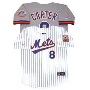 Camiseta deportiva Gary Carter 1993-1994 New York Mets Cooperstown Home Away Throwback - Imagen 1 de 10