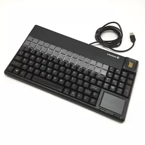 Cherry G86-62431 Compact USB Keyboard Touchpad Fingerprint Biometric Scanner - Picture 1 of 7