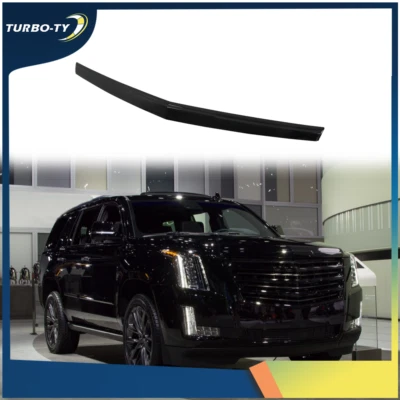 Gloss Black For Cadillac Escalade ESV 2015-2019 2020 Hood Molding Trim Strip - Image 1 of 4