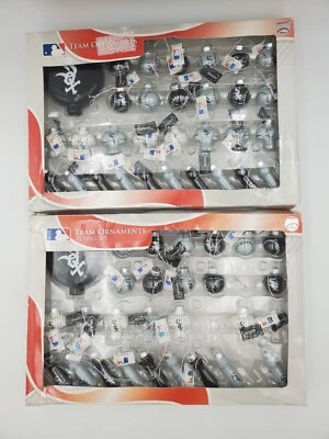 58 Piezas Medias Blancas MLB Vidrio Mini Adornos de Navidad Forever Team Coleccionables  Foto 1 de 4