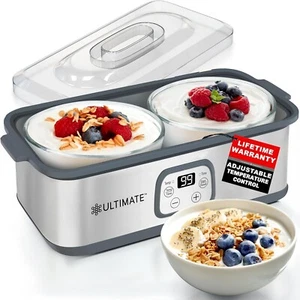 Ultimate Probiotic Yogurt Maker with Adjustable Time & Temp Control - Make - Picture 1 of 9
