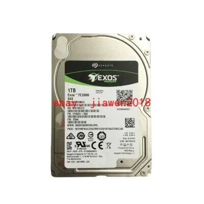 Seagate 1TB EXOS 7E2000 ST1000NX0333 7200RPM 1000GB 12Gbps 2.5" SAS Hard Drive - Image 1 of 4