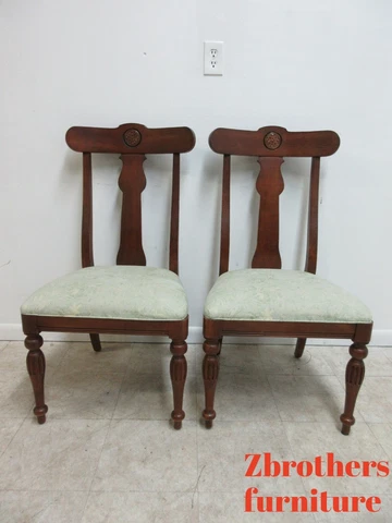 Ethan Allen British Classics Dining Room Side Chairs Pair 260 C Cover