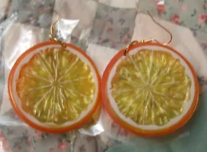 Pendientes colgantes rebanada naranja - Imagen 1 de 3