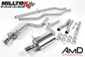 Milltek Audi S4 B6 Cat Escape trasero GT 100 no resonado Tubos de escape SSXAU295 - Imagen 1 de 1