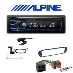 Alpine 1-DIN Autoradio DAB+ Bluetooth mit Einbauset für Fiat Barchetta 1995-2005