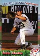2009 Cedar Rapids Kernels GABE JACOBO RC ANGELS TULARE CA