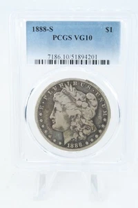 1888-S PCGS VG10 Morgan Dollar Business Strike - Picture 1 of 2