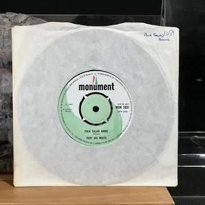 Tony Joe White Polk Salad Annie UK Monument 1968 Northern Soul 7" 45 vinyl EX++ - Imagen 1 de 2