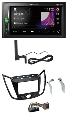 Pioneer MP3 DAB AUX 2DIN Bluetooth Autoradio für Ford Kuga (DM2, ab 2013) - Bild 1 von 4