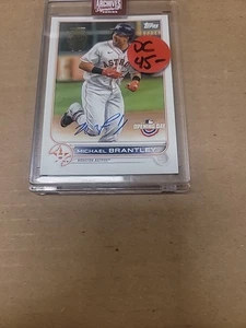 Serie Signature de archivos Topps 2023 Michael Brantley #7/34 día de apertura automático - Imagen 1 de 5