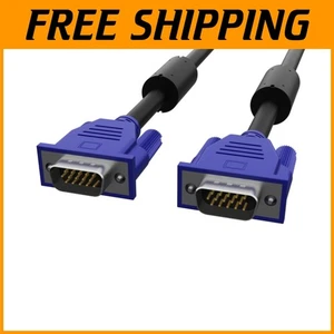 25 Pack of 6ft VGA Cables – 15 Pin Male Connector, Easy Mounting for HD Displays - Picture 1 of 7
