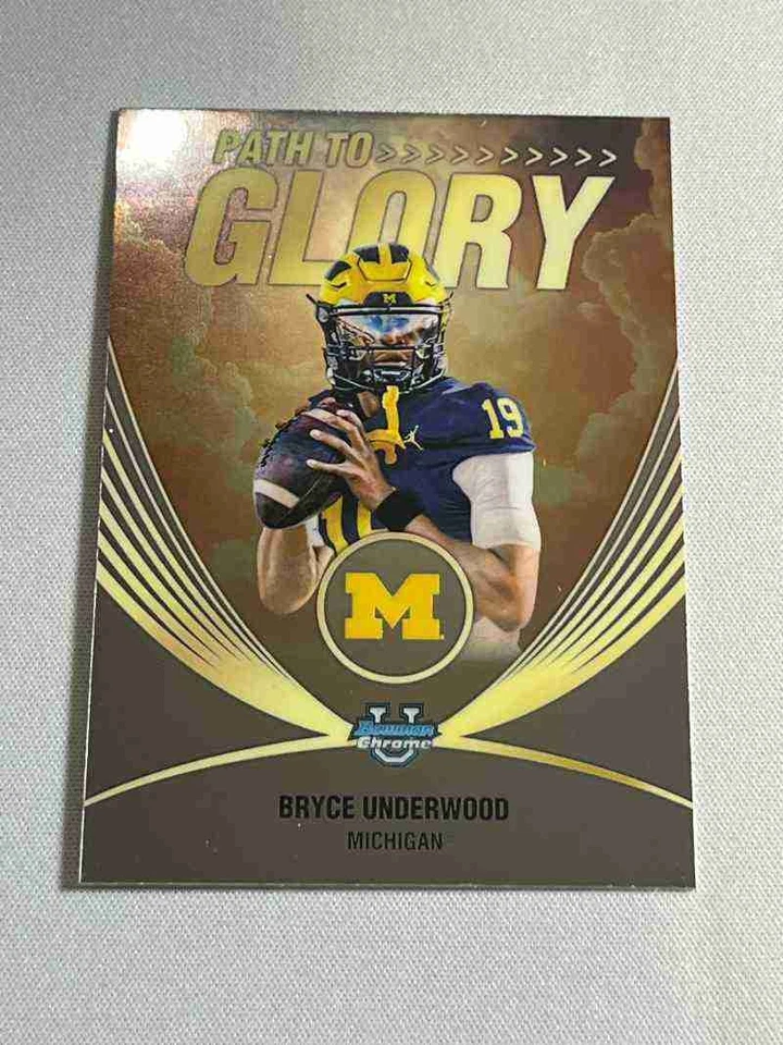 Fútbol americano universitario Bowman Chrome 2025 elige tu inserto - compra más y ahorra Foto 1 de 1