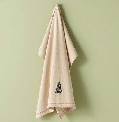 HEARTH AND HAND MAGNOLIA Hearth & Hand Magnolia Flour Sack Kitchen Towel Dishtowel Christmas Tree Pine