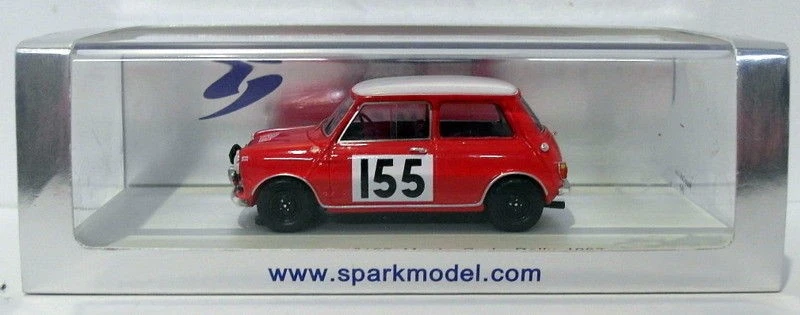 Spark Models 1/43 Scale Resin S1190 - Morris Mini Cooper #155 Monte Carlo 1963 - Image 1 of 4