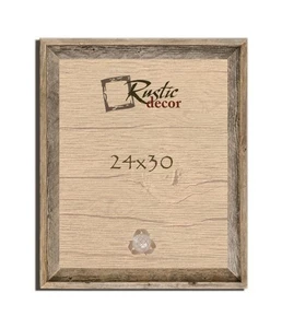 24x30 - 2" Wide Signature Reclaimed Rustic Barn Wood Wall Frame - Picture 1 of 3