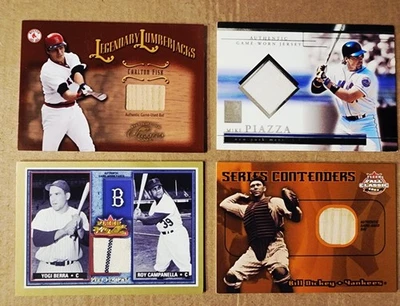 LOTE DE TARJETAS USADAS DEL JUEGO SALÓN DE LA FAMA CATCHERS CLUB YOGI BERRA BILL DICKEY PIAZZA FISK Foto 1 de 4