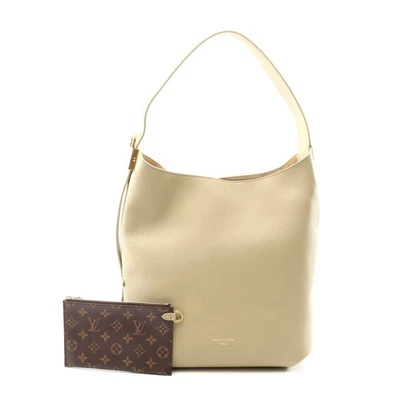 Louis Vuitton Leather Hobo Bag Women Beige One Size - Image 1 of 4
