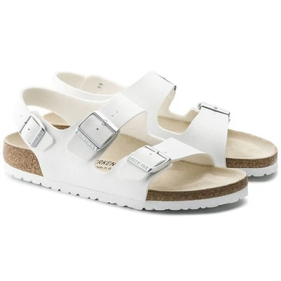 Sandalias Birkenstock Milano BS unisex blancas Birko-Flor nuevas/sin caja M11 (44 UE) Foto 1 de 3