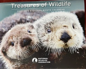 SCHATZ DES WILDLEBENS: 2025-2026 18 Monate Wandkalender National Wild Life - Bild 1 von 12