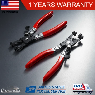 2X Hose Clamp Pliers Car Water Pipe Fuel Coolant Spring Bundle Removal Tool NEW - Image 1 of 4